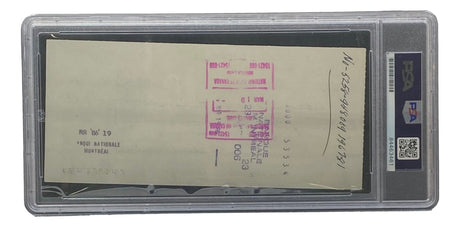 Maurice Richard Signed Montreal Canadiens Bank Check #607 PSA/DNA - Sports Integrity