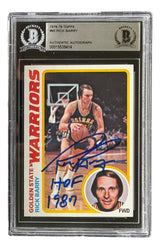 Rick Barry Signed 1978/79 Topps #60 Warriors Trading Card HOF 1987 BAS