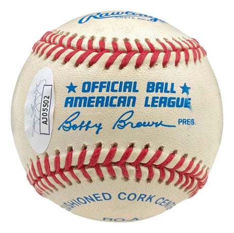 Rick Ferrell Red Sox Signed Official American League Baseball JSA AJ05502 - Sports Integrity