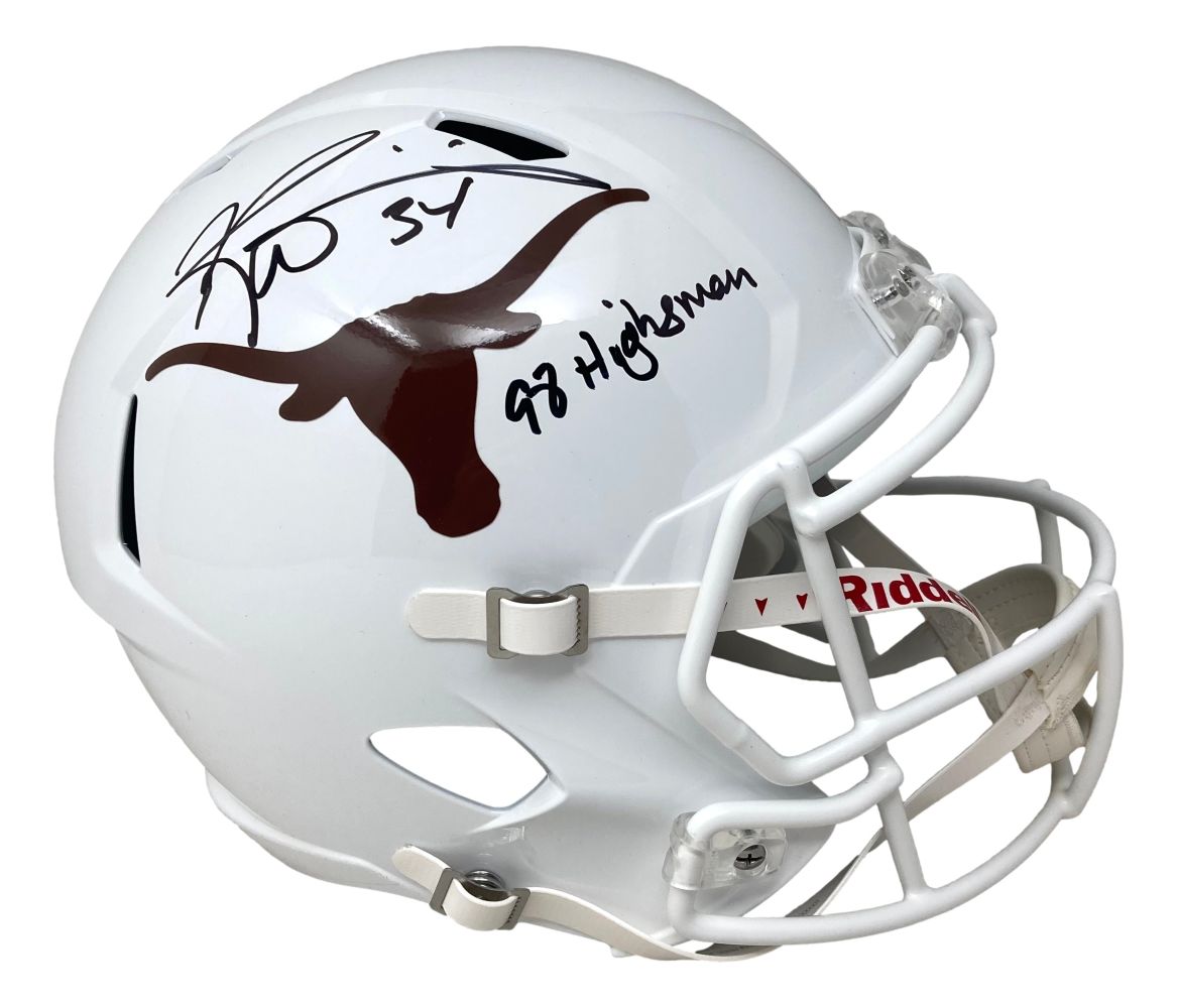 Ricky Williams Signed Texas Longhorns FS Speed Replica Helmet 98 Highsman BAS