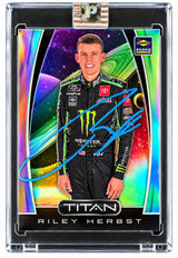 Riley Herbst Signed 2020 Panini Titan #23 Rookie Card PA Encapsulated