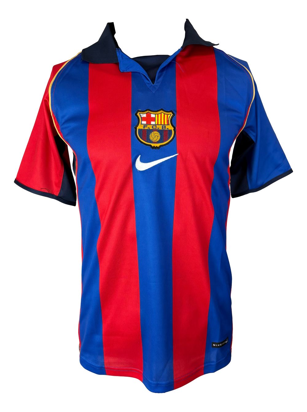 Rivaldo Signed Barcelona Nike Soccer Jersey BAS