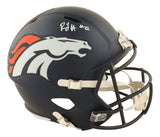 RJ Harvey Signed Denver Broncos Full Size Speed Replica Helmet JSA