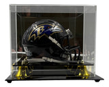 Ray Lewis Signed Baltimore Ravens Mini Speed Helmet BAS w/ Case