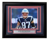 Rob Gronkowski Signed Framed 8x10 New England Patriots Photo PSA/DNA