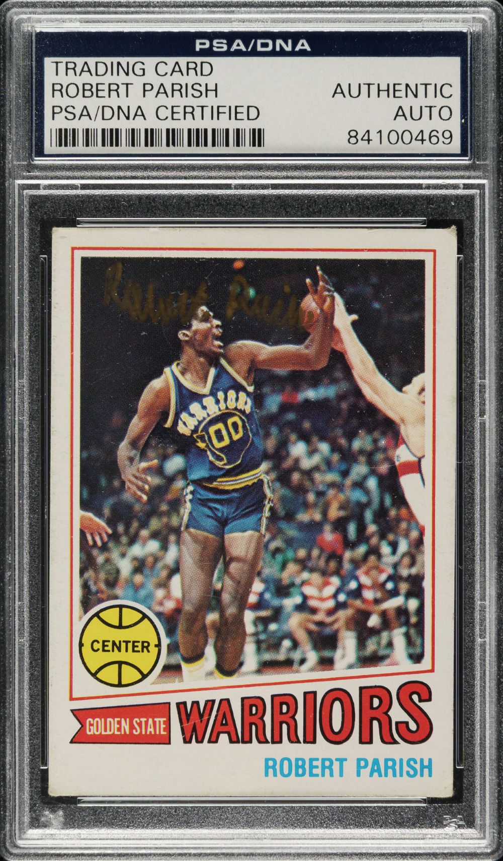 Robert Parrish Signed 1977-78 Topps #111 Golden State Warriors Rookie Card PSA