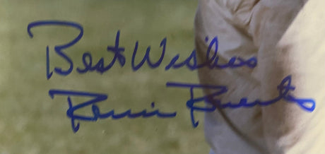 A blue autograph on an 8x10 photo reads “Best Wishes, Robin Roberts,” authenticated by JSA (AL44180); sold by Sports Integrity, with a person's beige sleeve visible on the right against a blurred background.