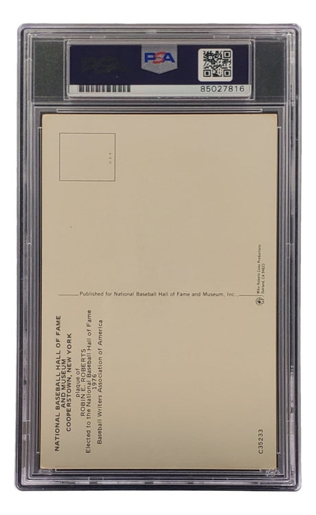 Robin Roberts Signed 4x6 Philadelhia Phillies HOF Plaque Card PSA/DNA 85027816 - Sports Integrity