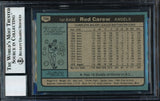 Rod Carew Signed 1980 Topps #700 Angels Trading Card BAS Auto 10