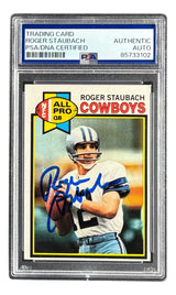 Roger Staubach Signed 1979 Topps #400 Cowboys Trading Card PSA/DNA