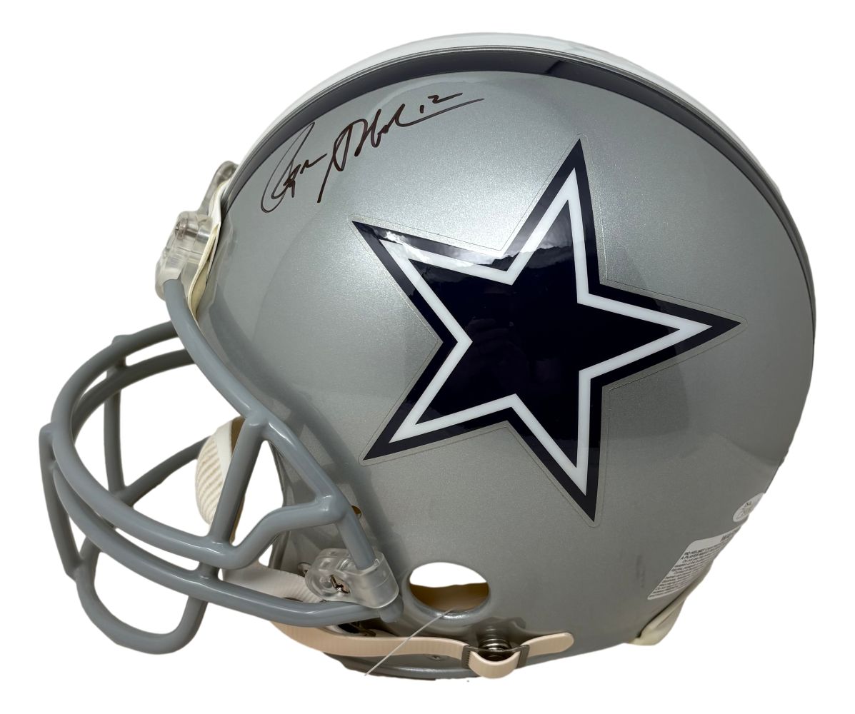 Roger Staubach Signed Dallas Cowboys Full Size Authentic Helmet JSA Hologram