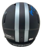 Roger Staubach Signed Dallas Cowboys FS Eclipse Replica Speed Helmet HOF 85 BAS - Sports Integrity