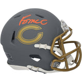 Rome Odunze Autographed Chicago Bears Slate Speed Mini Helmet Fanatics