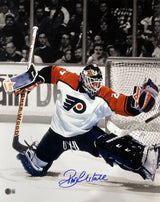 Ron Hextall Signed 16x20 Philadelphia Flyers Glove Save Photo BAS