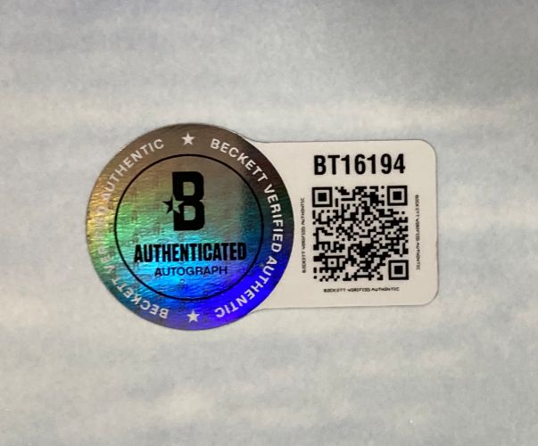 Ron Hextall Signed 16x20 Philadelphia Flyers Goal Photo 1st Goalie To Score BAS