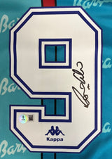 Ronaldo Signed Barcelona Blue Kappa Soccer Jersey BAS