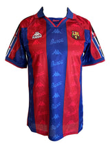 Ronaldo Signed Barcelona Red Kappa Soccer Jersey BAS