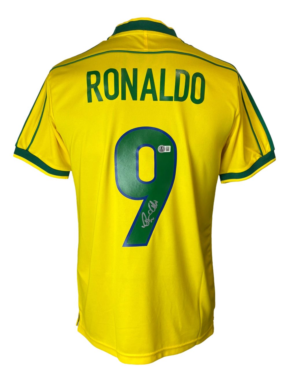 Ronaldo Signed Brazil Nike Soccer Jersey BAS