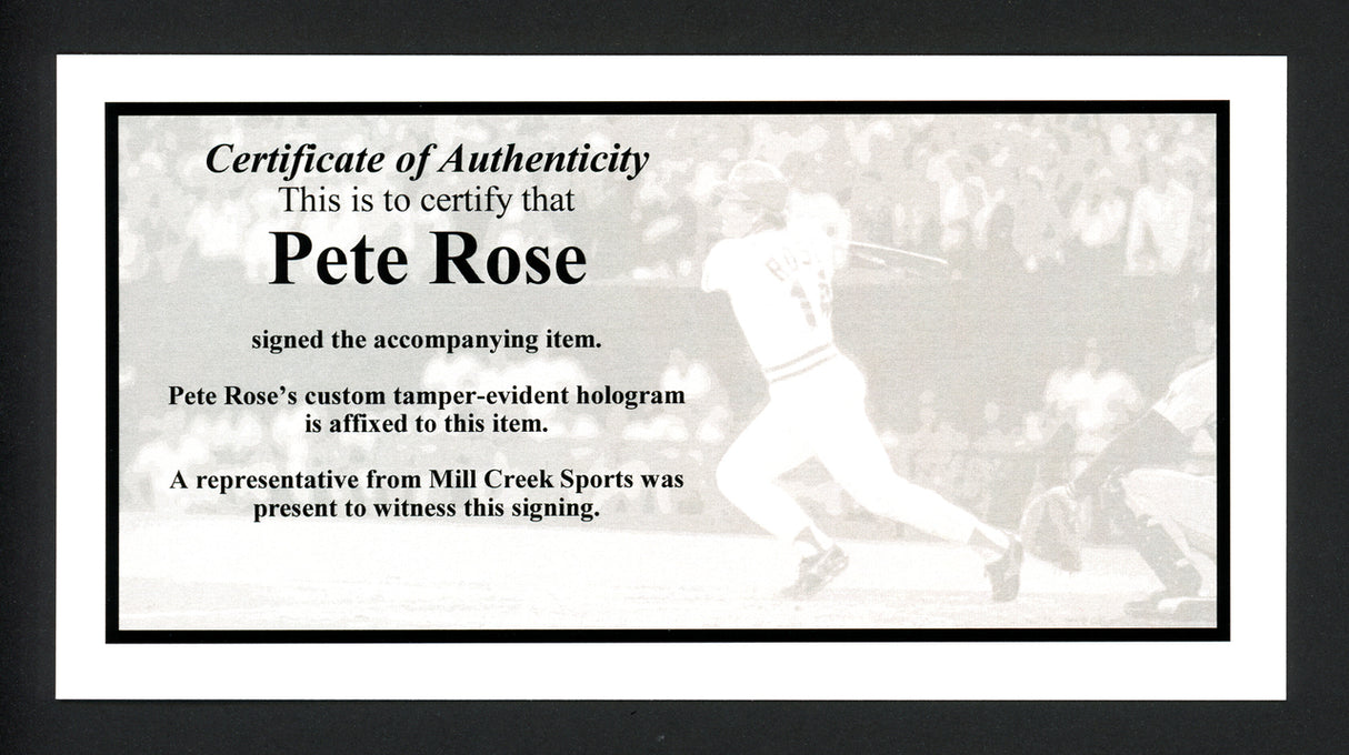 Pete Rose Autographed Framed 8x10 Photo Cincinnati Reds PR Holo Stock #256691