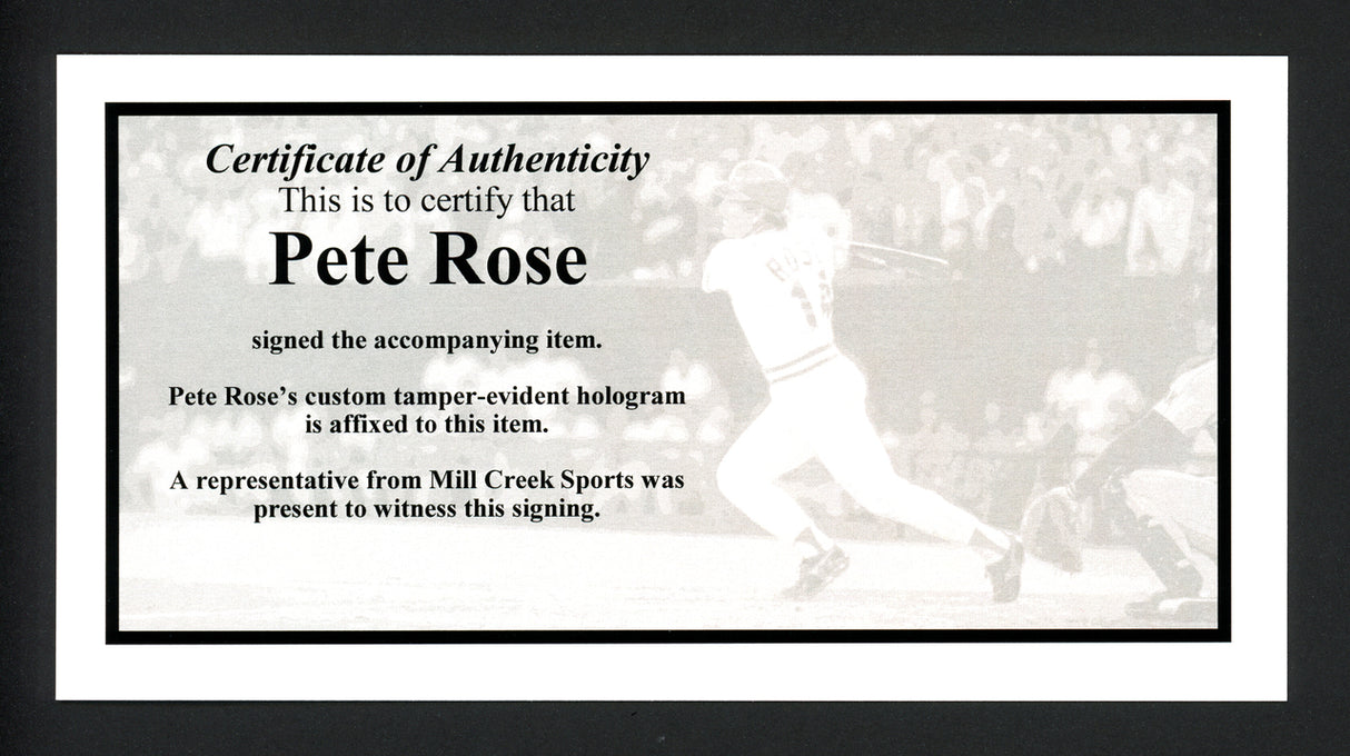 Cincinnati Reds Pete Rose Autographed Framed White Jersey "Charlie Hustle" PR Holo Stock #200933