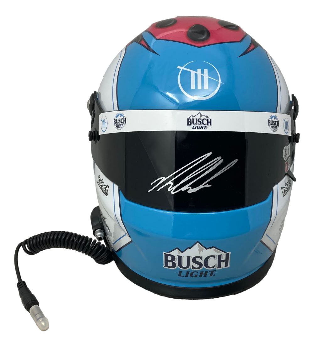 Ross Chastain Signed NASCAR Busch Light Full Size Replica Racing Helmet BAS
