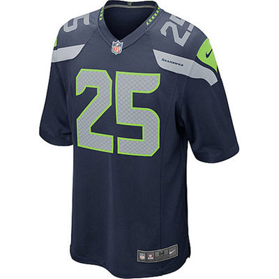 Richard Sherman Unsigned Seattle Seahawks Blue Nike Jersey Size XXL Stock #99181