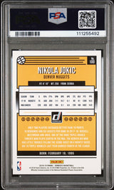 Nuggets Nikola Jokic Authentic Signed 2018 Panini Donruss #100 Card PSA Slabbed