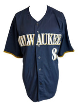 Ryan Braun Milwaukee Signed Navy Blue Baseball Jersey BAS