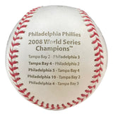 Ryan Howard Philadelphia Phillies Signed 2008 World Series Baseball BAS 2W313921 - Sports Integrity