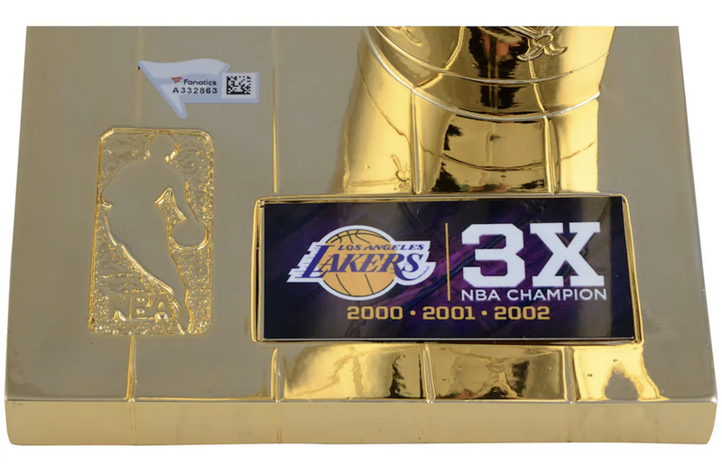 Shaquille O'Neal Autographed Los Angeles Lakers 3x NBA Champion 12" Trophy Fanatics
