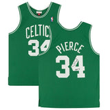 PAUL PIERCE Autographed/Inscribed "HOF 21" Boston Celtics 2007-08 Green Jersey FANATICS