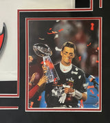 Tom Brady Autographed/Inscribed "SB LV CHAMPS" Tampa Bay Buccaneers Custom Framed White Nike Limited Jersey Fanatics