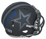 Tony Dorsett Autographed Dallas Cowboys Slate Speed Mini Helmet Beckett Witnessed