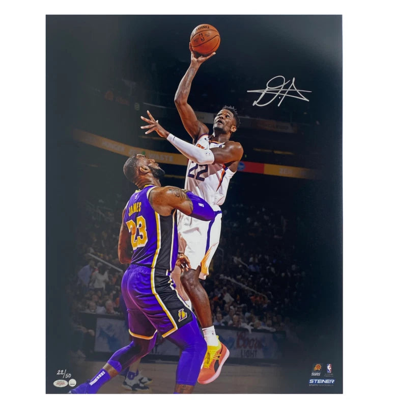 DeAndre Ayton Autographed Phoenix Suns "Over LeBron" 16" x 20" Photograph - Limited Edition of 22/50 - Game Day Legends & Steiner