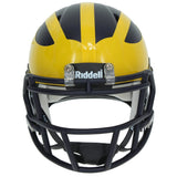 Mike Sainristil Autographed Michigan Wolverines Speed Mini Helmet Beckett Witnessed