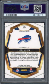 JOSH ALLEN 2018 PANINI SELECT RC #139 Bills PSA GEM MINT 10