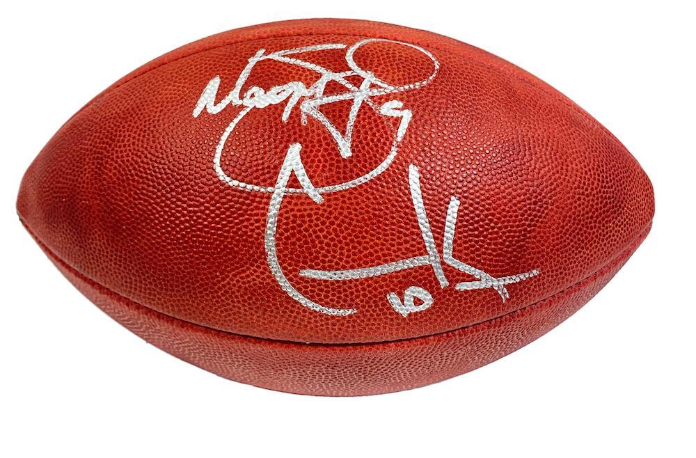 Matthew Stafford / Cooper Kupp Dual Autographed Los Angeles Rams SB LVI Champs Logo Official Wilson Duke Football Fanatics