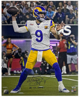 MATTHEW STAFFORD Autographed/Inscribed "SB LVI Champs" Los Angeles Rams SB LVI 16" x 20" Photograph FANATICS