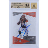 Joe Burrow Autographed Cincinnati Bengals 2020 Panini Clear Vision #CV-1 Beckett Fanatics Witnessed Authenticated 9.5/10 Rookie Card