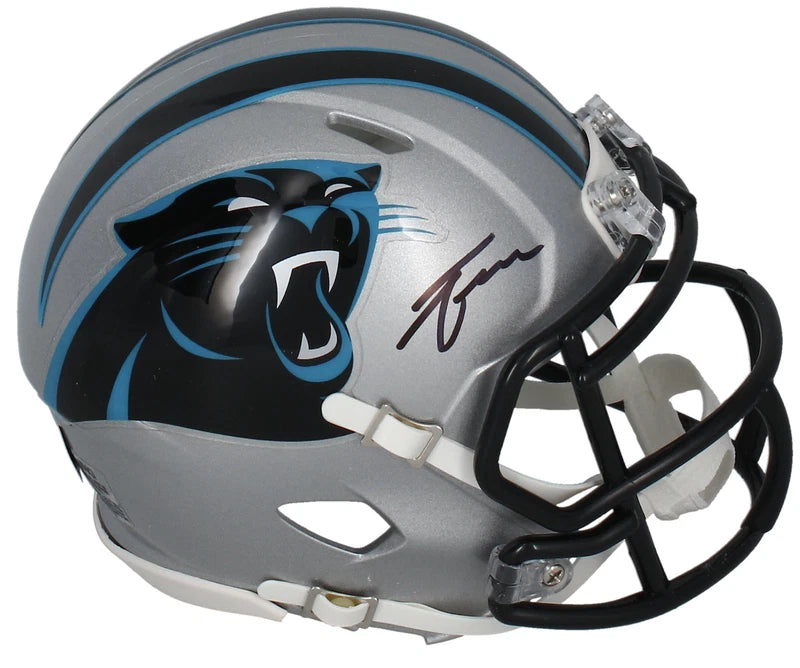 Tetairoa McMillan Autographed Carolina Panthers Speed Mini Helmet Fanatics