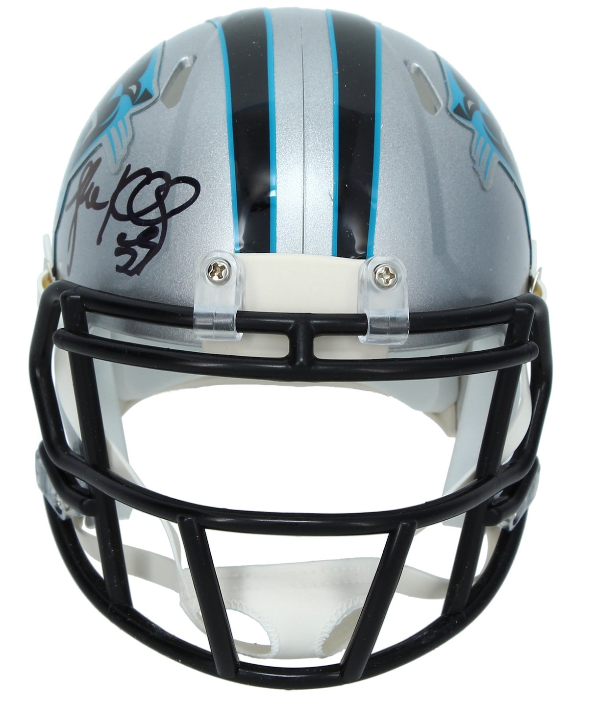 Luke Kuechly Autographed Carolina Panthers Speed Mini Helmet Beckett Witnessed