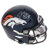 Champ Bailey Autographed Denver Broncos Speedflex Midi Helmet Beckett Witnessed