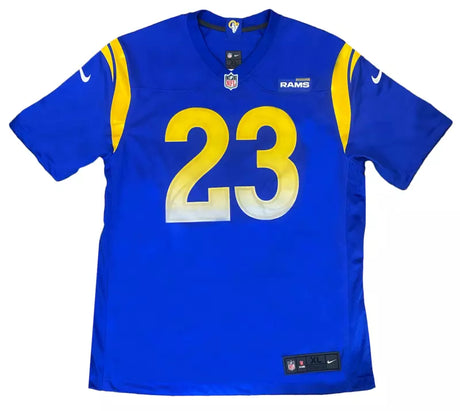Kyren Williams Autographed Los Angeles Rams Blue Nike Game Jersey Beckett Witnessed