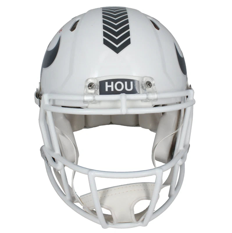 Dalton Schultz Autographed Houston Texans 2024 Salute to Service Speed Authentic Helmet Beckett Witnessed