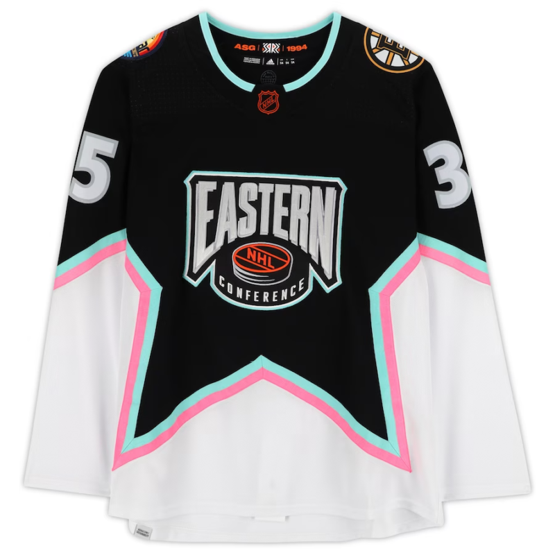 Linus Ullmark Auto Autographed/Inscribed "1st ASG 2-4-23" Boston Bruins Adidas 2023 NHL All-Star Game Jersey Fanatics