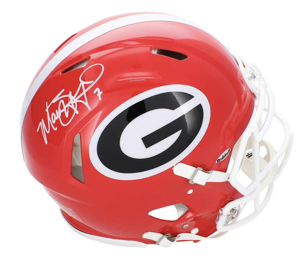 Matthew Stafford Autographed Georgia Bulldogs Speed Authentic Helmet Beckett Witnessed