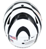 Ja'Marr Chase Autographed/Inscribed "24 Triple Crown" Cincinnati Bengals White 2022 Alternate Speedflex Authentic Helmet Beckett Witnessed