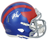 Abdul Carter Autographed New York Giants 2024 Alternate Speed Mini Helmet Fanatics