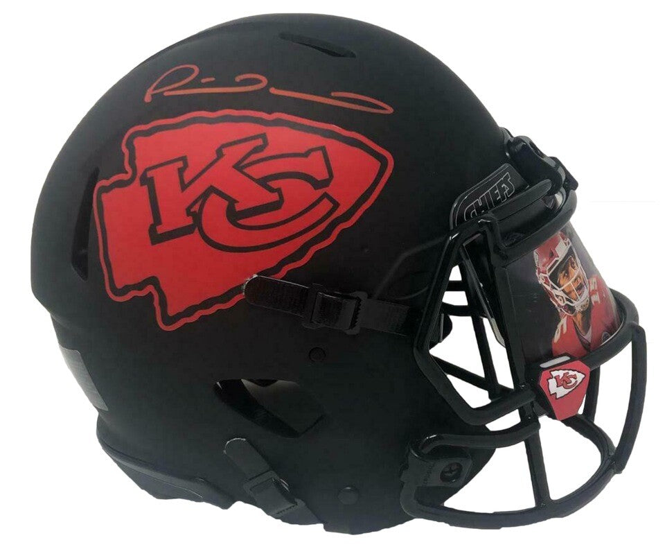 PATRICK MAHOMES Autographed Chiefs Eclipse Custom Visor Speed Helmet FANATICS