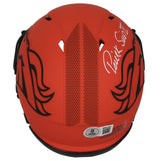 Patrick Surtain II Autographed Denver Broncos RAVE Speed Mini Helmet Beckett Witnessed